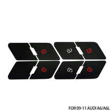 Load image into Gallery viewer, Car Door Lock Control Switch Button Repair Stickers Matte Black Decals For Audi A6 A6L 2006-2011 Button