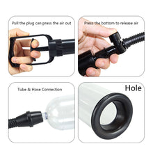 Load image into Gallery viewer, Manual Penis Pump Male Masturbator Penis Extender Vacuum Pump Dick Enlargement Trainer Enlarger with Sealing Ring