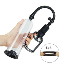 Load image into Gallery viewer, Manual Penis Pump Male Masturbator Penis Extender Vacuum Pump Dick Enlargement Trainer Enlarger with Sealing Ring