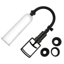 Load image into Gallery viewer, Manual Penis Pump Male Masturbator Penis Extender Vacuum Pump Dick Enlargement Trainer Enlarger with Sealing Ring