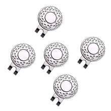 Load image into Gallery viewer, 20MM/25MM Golf Mark Round Coin Cap Clip Catalpa Alloy Magnetic Ball Position Mark Golf Accessories