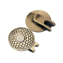 Load image into Gallery viewer, 20MM/25MM Golf Mark Round Coin Cap Clip Catalpa Alloy Magnetic Ball Position Mark Golf Accessories