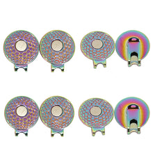 Load image into Gallery viewer, 20MM/25MM Golf Mark Round Coin Cap Clip Catalpa Alloy Magnetic Ball Position Mark Golf Accessories