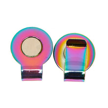 Load image into Gallery viewer, 20MM/25MM Golf Mark Round Coin Cap Clip Catalpa Alloy Magnetic Ball Position Mark Golf Accessories