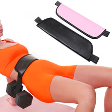 Load image into Gallery viewer, 1PC PU Leather Hip Training Belt Hip Bridge Dumbbell Weight Support Belt Core Strength Thrust Trainer Portable Home Exercise Gadget