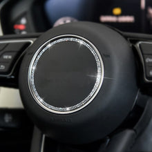 Load image into Gallery viewer, Diamond Bling Car Steering Wheel Emblem Ring Cover Trim Sticker for Audi A1 A3 A4 A5 A6 A6L A7 A8 B9 Q3 Q5 Q7 Q8 C7