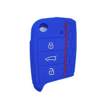 Load image into Gallery viewer, Car 3 Button Key Silicone Car Key Cases Cover Folding Remote Key Fob Protection For VW Polo Golf 7 Tiguan Skoda Octavia Kodiaq Karoq Accessories