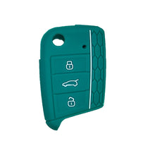 Load image into Gallery viewer, Car 3 Button Key Silicone Car Key Cases Cover Folding Remote Key Fob Protection For VW Polo Golf 7 Tiguan Skoda Octavia Kodiaq Karoq Accessories