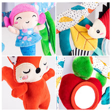 Load image into Gallery viewer, 1Pc Baby Hanging Rattles Doll Colorful Cartoon Animal Bed Bell Pendant Toddler Mobiles Activity Educational Toy Newborn Gift