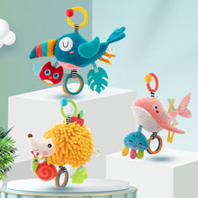 Load image into Gallery viewer, 1Pc Newborn Baby Rattles Plush Stroller Cartoon Animal Toys Baby Mobiles Hanging Bell Educational Baby Toys 0-24 Months