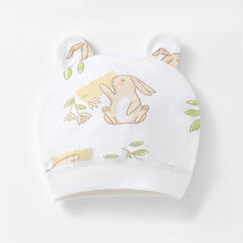 Load image into Gallery viewer, Soft Infant Beanies Caps Baby Hat Cartoon Bear Boneless Muslin Hat Newborn Headwear Windproof Spring Hat 0-3M Baby Hats