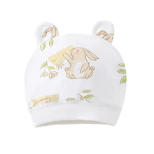 Load image into Gallery viewer, Soft Infant Beanies Caps Baby Hat Cartoon Bear Boneless Muslin Hat Newborn Headwear Windproof Spring Hat 0-3M Baby Hats