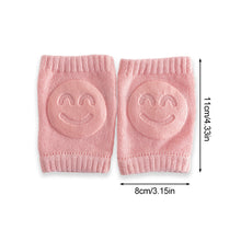 Load image into Gallery viewer, Newborn Autumn Terry Baby Socks Elbow Pads Toddler Crawling Knee Pads Baby Children Knee Pads Smiling Face Knee Pads