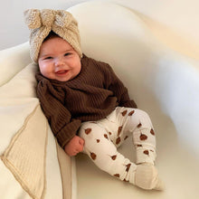 Load image into Gallery viewer, Cute Newborn Baby Hats Knot Turban Bow Fabric Thick Ear Warmer Infant Indian Hat for Boys Girls Soft Hat Beanies Winter