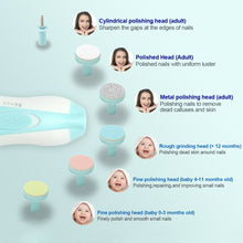 Load image into Gallery viewer, Multifunctional Electric Baby Nail Trimmer Baby Nail File Clippers Toes Fingernail Cutter Trimmer Manicure Tool Set Baby Care