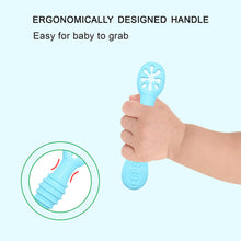 Load image into Gallery viewer, Baby Spoon Fork Set Food Grade Silicone Sticky Spoon Children Cutlery Training Spoon Feeding Tableware Soft Kitchen Accessories