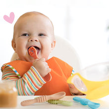 Load image into Gallery viewer, Baby Spoon Fork Set Food Grade Silicone Sticky Spoon Children Cutlery Training Spoon Feeding Tableware Soft Kitchen Accessories
