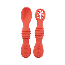 Load image into Gallery viewer, Baby Spoon Fork Set Food Grade Silicone Sticky Spoon Children Cutlery Training Spoon Feeding Tableware Soft Kitchen Accessories