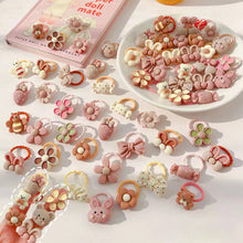 Load image into Gallery viewer, 20Pcs/Lot Cute Cartoon Bear Rabbit Hair Band Girls Elastic Rubber Band Headwear Flower Bow Baby Kids Hair Accessories Ornaments