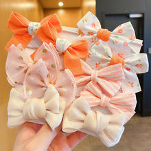 Load image into Gallery viewer, 10pcs Cute Flower Elastic Hair Bands for Girls Hair Protection Bow Tie Scrunchies Hair Rope Sweet Hair Circle Baby Hair Accessories