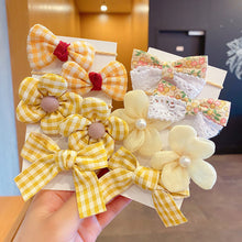 Load image into Gallery viewer, 10pcs Cute Flower Elastic Hair Bands for Girls Hair Protection Bow Tie Scrunchies Hair Rope Sweet Hair Circle Baby Hair Accessories