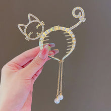 Load image into Gallery viewer, Cute Shiny Angel Wing Animal Ears Hair Clip Elegant Tassel Pearl Hairpins Ponytail Bun Headband For Women Girl Hair Accessories