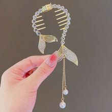 Load image into Gallery viewer, Cute Shiny Angel Wing Animal Ears Hair Clip Elegant Tassel Pearl Hairpins Ponytail Bun Headband For Women Girl Hair Accessories
