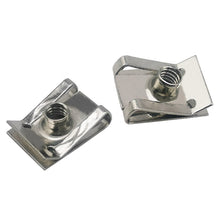 Load image into Gallery viewer, 10pcs Car Spring Steel M4 M5 M6 M8 U Type Clips with Thread 8mm 5mm 6mm 4mm Reed Nuts for Motorcycle Scooter ATV Moped