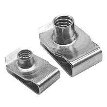 Load image into Gallery viewer, 10pcs Car Spring Steel M4 M5 M6 M8 U Type Clips with Thread 8mm 5mm 6mm 4mm Reed Nuts for Motorcycle Scooter ATV Moped