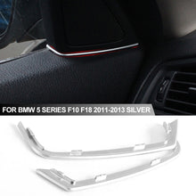 Load image into Gallery viewer, Pari Car Interior Front Door Speaker Cover Gap Trim Interior Mouldings Accessories for BMW 5 Series F10 F18 2011-2013 Silver