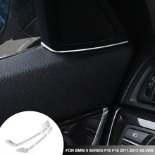 Load image into Gallery viewer, Pari Car Interior Front Door Speaker Cover Gap Trim Interior Mouldings Accessories for BMW 5 Series F10 F18 2011-2013 Silver