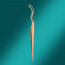 Load image into Gallery viewer, Stainless Steel Widened Curved False Eyelash Tweezer Portable Convenient False Eyelash Auxiliary Clip Beauty Makeup Tool