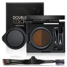 Load image into Gallery viewer, Two Tone Matte Air Cushion Eyebrow Cream Waterproof Long-lasting Non-smudging Eyebrow Dye Cream Makeup Cosmetics