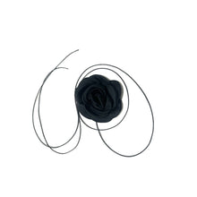 Load image into Gallery viewer, Personalized Handmade Rose Necklace Long DIY Rose Flower Choker Large Flower Women Elegant Female Neckchain Jewelry