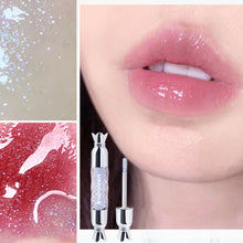 Load image into Gallery viewer, Moisturizing Shimmering Water-gloss Glass Lip Glaze Lip Gloss Liquid Lipstick Lasting Elegant Lip Non-stick Cup Lip Tint Clay Makeup