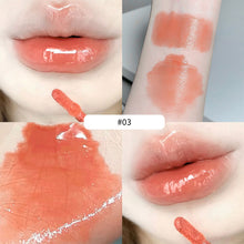 Load image into Gallery viewer, Glazed Realm Lip Glaze Water Glaze Mirror Face Not Easy To Stain Cup Water Lip Glaze Women Mouth Red Lip Honey Makeup