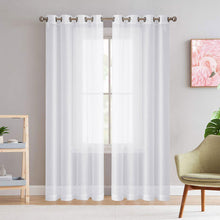 Load image into Gallery viewer, Tulle Sheer Solid Curtains for Living Room Bedroom Window Curtain Drape Rod Pocket Curtains Panel Fabric Decor Voile Organza