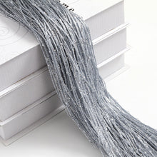 Load image into Gallery viewer, 100x200cm Glitter Door String Living Room String Curtain Shiny Tassel Silver Line Cortinas Valance for Window Home Decoration