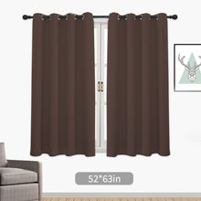 Load image into Gallery viewer, 1PC Blackout Curtains Grommet Drapery Panel for Living Room Decoration Meetingroom Share Room Office Window Curtains