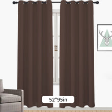 Load image into Gallery viewer, 1PC Blackout Curtains Grommet Drapery Panel for Living Room Decoration Meetingroom Share Room Office Window Curtains