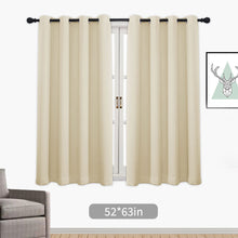 Load image into Gallery viewer, 1PC Blackout Curtains Grommet Drapery Panel for Living Room Decoration Meetingroom Share Room Office Window Curtains