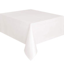 Load image into Gallery viewer, 137x183cm Disposable Tablecloth Birthday Party Wedding Christmas Table Cover Waterproof Oilproof Wipe Covers Rectangle Desk Cloth Decor
