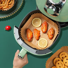 Load image into Gallery viewer, 50/100pcs 16cm Air Fryer Disposable Round Baking Papers Air Fryer Liners Non-Stick Steamer Oil Paper Liners Kitchen Accessories