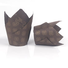 Load image into Gallery viewer, 50Pcs/Set Newspaper Style Muffin Cupcake Liner Paper Cups Caissettes Tulip Baking Cup Cake Wrapper Wedding Birthday Party Decor