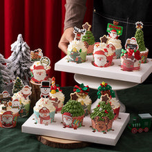 Load image into Gallery viewer, 50Pcs/Set Christmas Muffin Cupcake Liner Paper Cups Baking Cup Cake Wrapper Cake Toppers Decoration Christmas New Year Party Decor