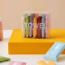 Load image into Gallery viewer, Disposable Non-woven Face Towel Towel Compressed Portable Travel Water Wet Wipe Outdoor Moistened Tissues Candy Towels