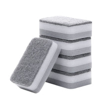 Load image into Gallery viewer, 5/10Pcs Double-sided Dishwashing Cleaning Sponge Kitchen Nano Emery Clean Rub Pot Rust Focal Stains Sponge Removing Kit