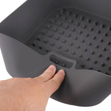 Load image into Gallery viewer, 20cm Air Fryer Silicone Square Baking Tray Non-Stick Steamer Liners Reusable Air Fryer Basket Home Kitchen Pizza Mat Grill Accessories