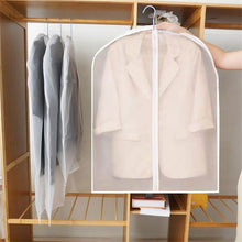 Load image into Gallery viewer, Dustproof Garment Covers Bags with Zip Reusable Clothes Storage Bag Waterproof Hanging Clothes Cover Clear Garment Bag