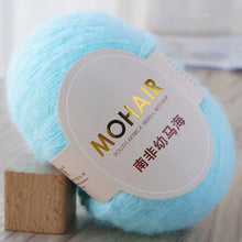 Load image into Gallery viewer, 25g/Roll Mohair Yarn Extra Soft Warm Baby Wool Crochet Yarn for Hand Knitting Sweater Shawl Scarf DIY Material Supplies